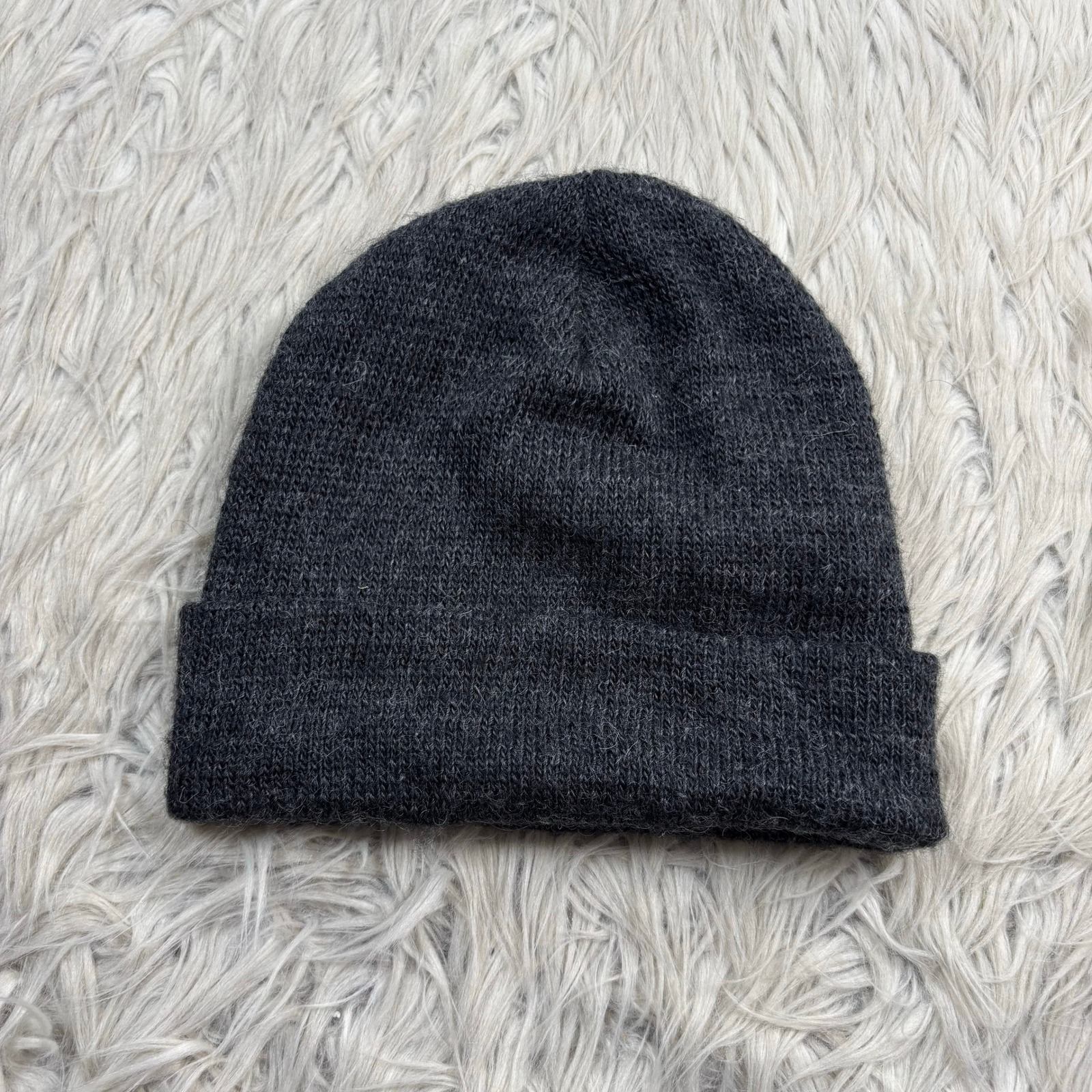 Upstate Stock Men's Os Charcoal Gray Beanie Hate Mohair — image 2 of 3